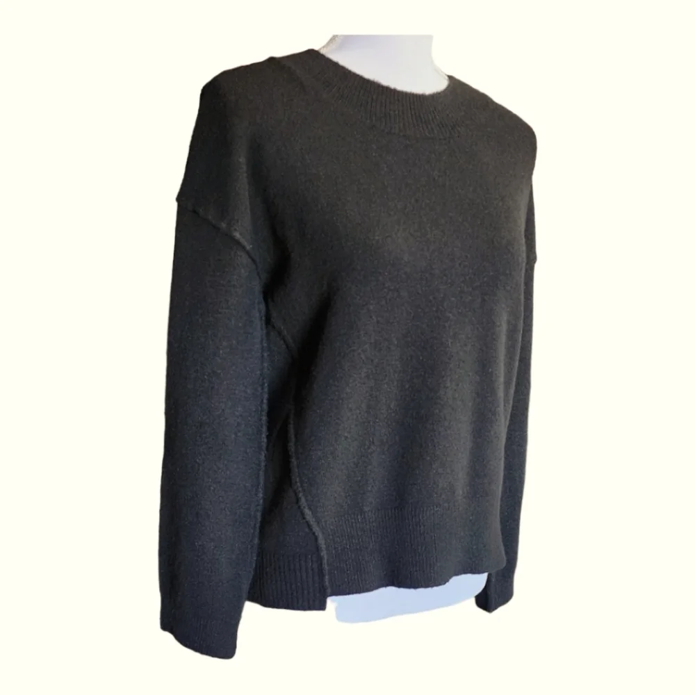 Madewell Connection Women's Black Sweater, Crew Neck, Size XS